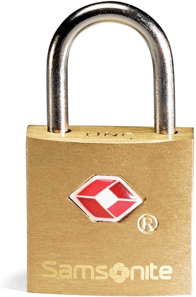 Samsonite Travel Sentry 2-pack Key Locks, Brass, 2-Pack