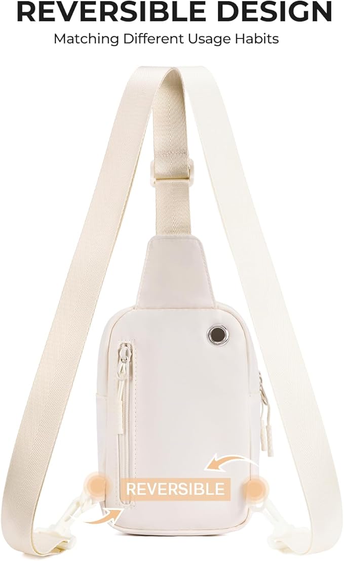 CHOLISS Small Sling Bag for Women and Men, Crossbody Bags Trendy Fanny Packs Chest Bag with Extended Strap
