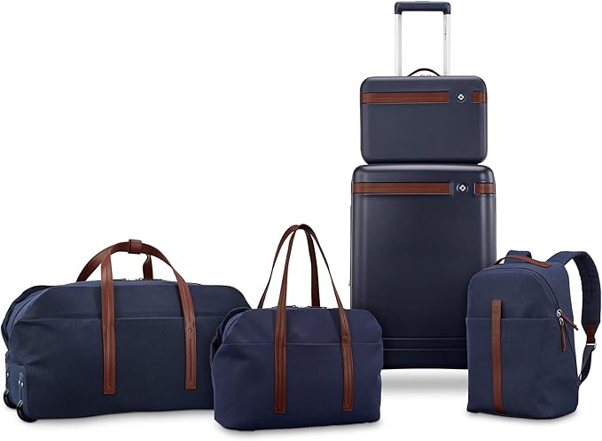 Samsonite Virtuosa Carry-On Travel Backpack with Padded Laptop Sleeve, Navy