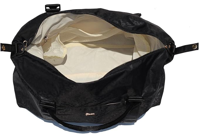 ESVAN Travel Tote Duffel Gym Bag,Weekender Overnight Carry-on Tote Crossbody Bag with Wet Pocket and Trolley Sleeve Upgraded