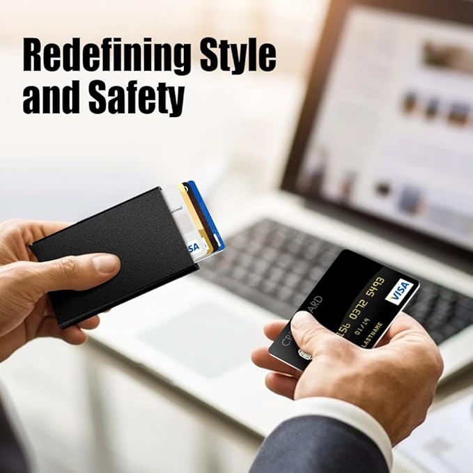 FurArt Slim Minimalist Wallet, Front Pocket Wallets, RFID Blocking, Credit Card Holder for Men