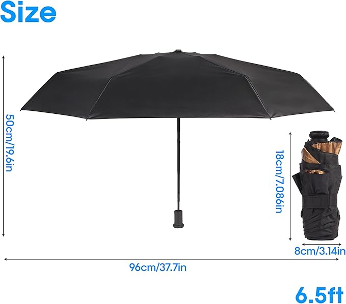 LOTTAFUN Strongest Windproof Travel Umbrella (Compact, Superior & Beautiful)