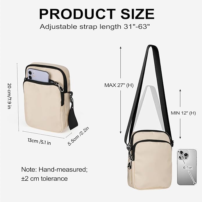 BROADREAM Small Sling Bag for Men, Anti-Theft Crossbody Sling Backpacks for Women - Mini Shoulder Chest Bag for Travel