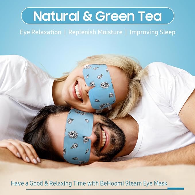 Steam Eye Mask, 10Packs Heated Eye Mask, Self Heating Disposable SPA Warm Compress for Eyes Sleep Mask, Travel Essentials & Relaxation Gifts, Valentine's Day Gifts (Jasmine Scent)
