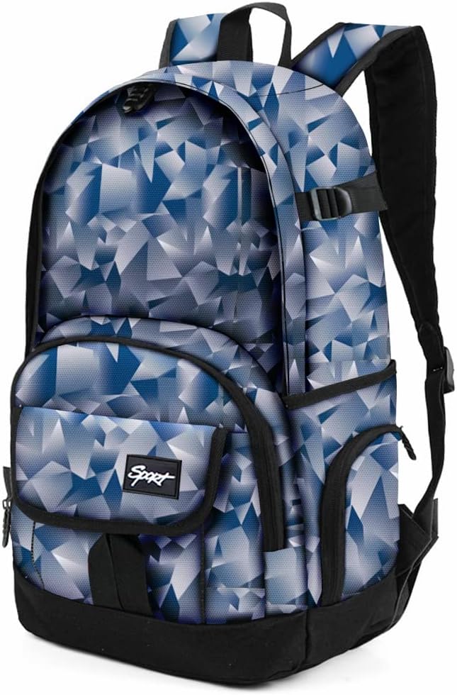 rickyh style School Backpack Travel Bag for Men & Women Lightweight College Back Pack with Laptop Compartmen
