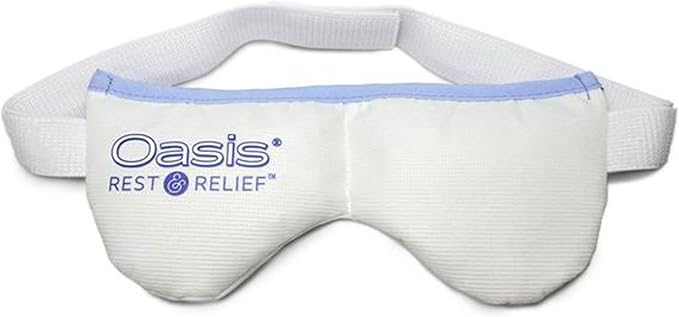 OM8000 - Oasis Rest & Relief® Hot and Cold Therapy Adjustable Eye Mask | Soothing Relief | Compress for Dry Eyes