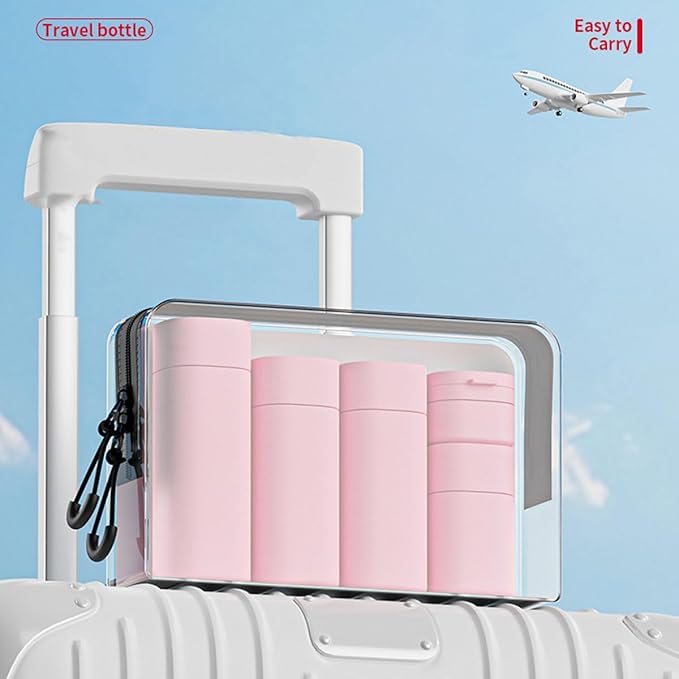 Travel Bottles Set - TSA Approved Leak Proof Squeezable Containers for Toiletries, Conditioner, Shampoo, Lotion & Body Wash Accessories (gray)