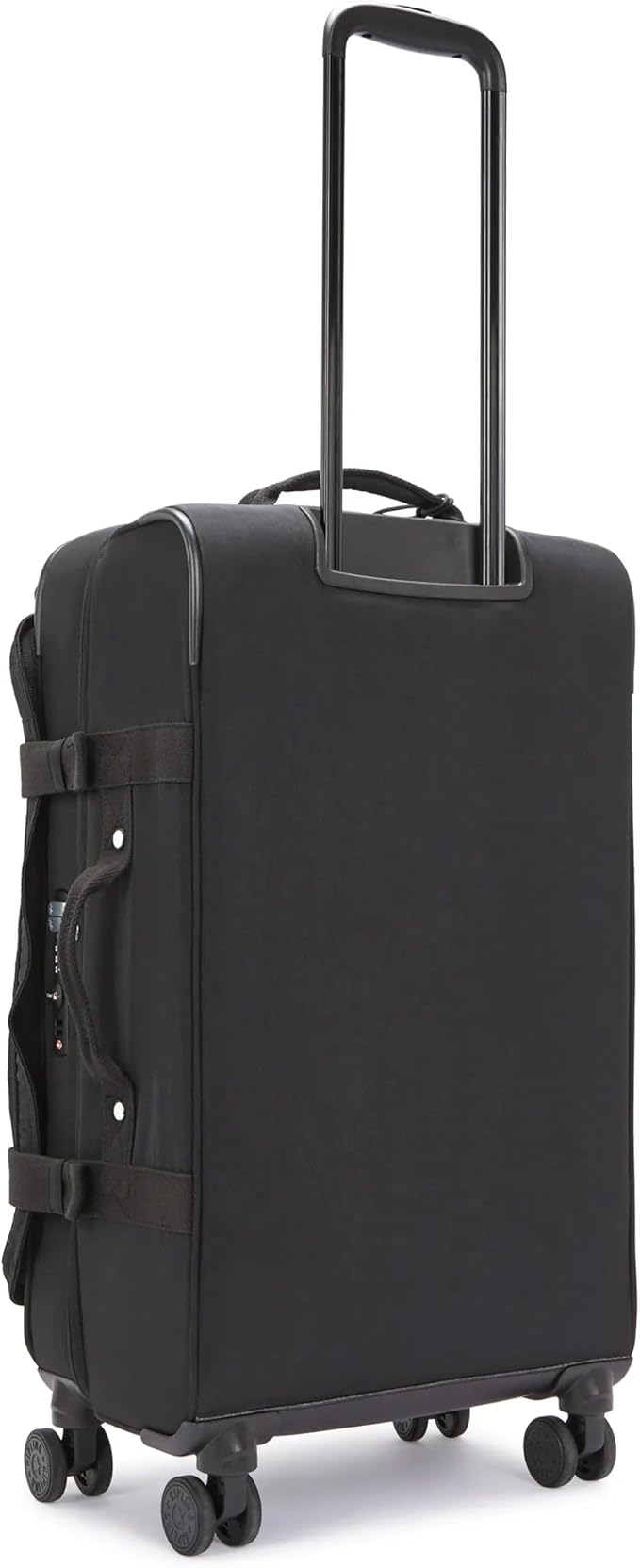 Kipling Spontaneous Softside Spinner Wheel Luggage, Integrated TSA Accepted Lock, Black Noir, Checked-Medium 26,KI6918