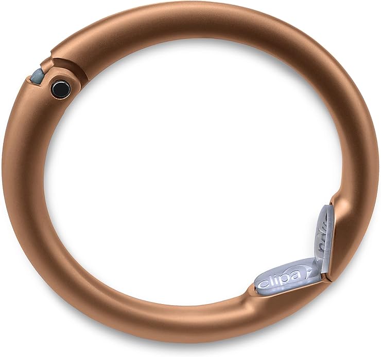Clipa Bag Hanger - The Ring That Opens Into a Hook, Closes Automatically | Hangs Almost Anywhere in Just 1/2" of Space | Holds 33 lbs Yet Weighs Only 1.6 oz | 8 Styles | 3 yr Warranty