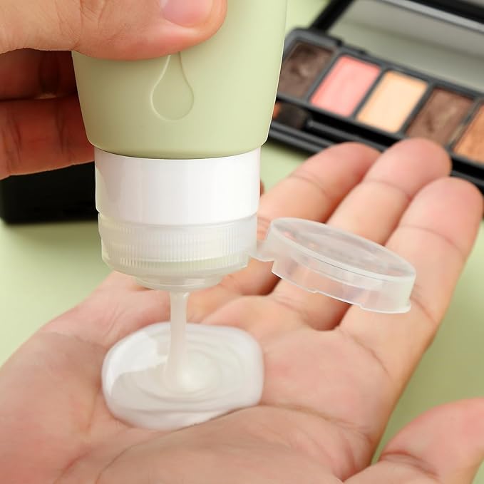 Gemice Travel Bottles for Toiletries, Tsa Approved, Travel Size Containers, BPA Free Leak Proof Tubs Refillable Liquid Accessories for Cometic Shampoo and Lotion Soap