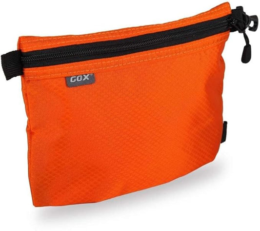 GOX Small Toiletry Bag for Men Bulk Cosmetic Bag Dopp Kit Carry On Zipper Pouch Organization Nylon Small Packing Sack Water Repellent(Orange)