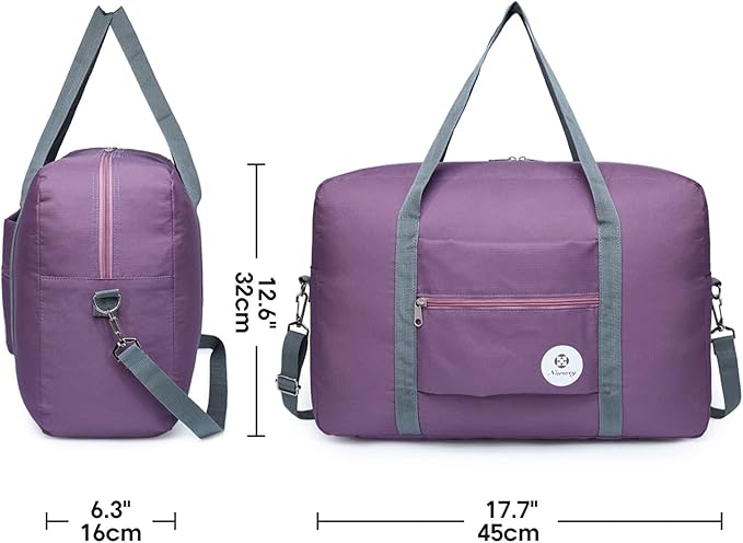 For Spirit Airlines Personal Item Bag 18x14x8 Foldable Travel Duffel Bag Tote Carry on Luggage Duffle Overnight for Women and Men