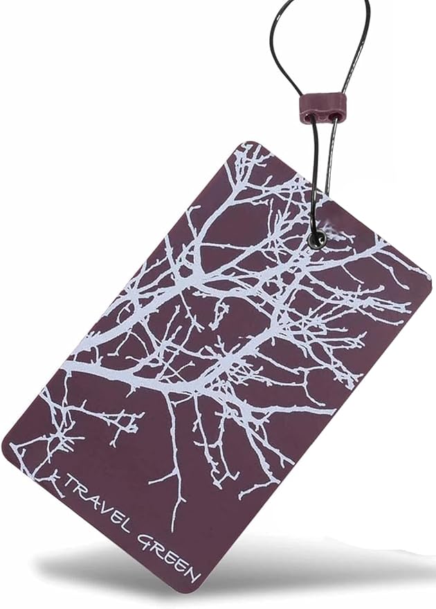 Lewis N. Clark Travel Luggage Tag and Suitcase Identifiers for Women and Men, Carry on, Backpack and More, Purple Branches, Single