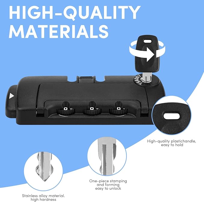TSA Key，Travel Sentry Approved 007 002 Universal Lock Key Master Suitcase Keys with for Forgotten Password Combinations of Luggage Locks Password Combination Forgetting Solution (Two Random Colors)