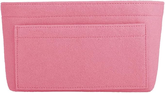 ZTUJO Purse Organizer Insert, Felt Bag Organizer For Handbag Purse Organizer,13 Colors, 6 Size (X-Large, Light Pink)