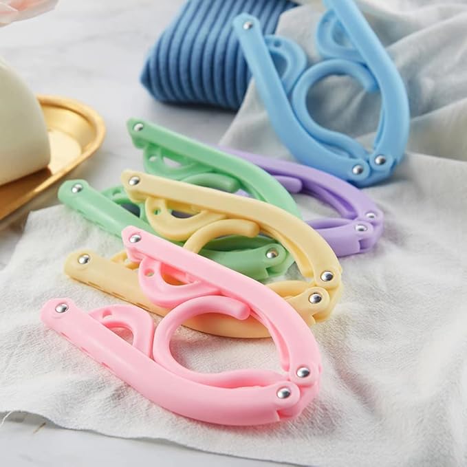 12pcs Travel Folding Hanger Household Multifunctional Portable Hanger