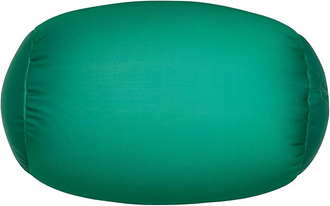 Squishy Microbead Neck Pillow, 7Inch x 12Inch Soft Travel Body Bed Pillow Bean Pillow for Kids Adult Chair Sleeping Car Seat, Fun Dormroom (Grass Green)