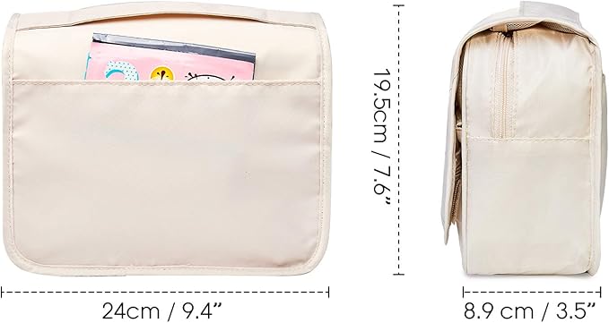 Narwey Small Hanging Travel Toiletry Bag for Women, Travel Bag for Toiletries, Makeup Bag Organizer Make Up Bags Cosmetic Bags for Girls