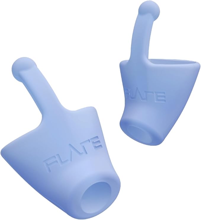 Flare Calmer | Ear Plugs Alternative | Daily Noise Relief | Sound Sensitivity | Stress Relief | No Muffling | Improve Wellbeing | Comfy, Reusable, Soft Silicone Earplugs | Soft Blue