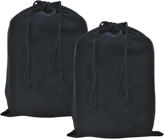 GONGKANGYUAN 2 Pack Shoe Bags for Travel Flannel Single Shoe Pouch with Drawstring for Men Women Travel Protecting Storing Shoes