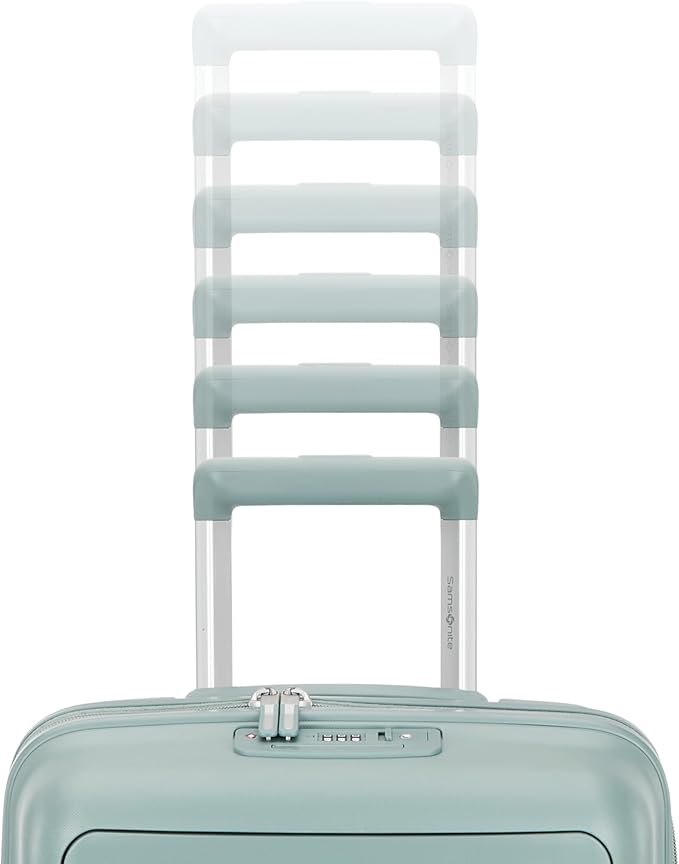 Samsonite Elevation Plus - Carry-On Hardside Luggage with QuickEntry™ Front Compartment - Scratch Resistant Polypropylene Shell, AirTag Holder, TSA Lock, Airline Approved- Cypress Green