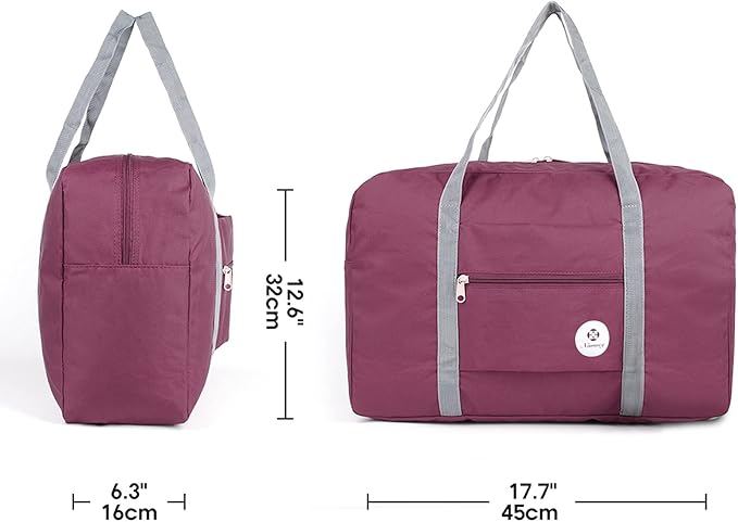 For Spirit Airlines Personal Item Bag 18x14x8 Foldable Travel Duffel Bag Tote Carry on Luggage Duffle Overnight for Women and Men