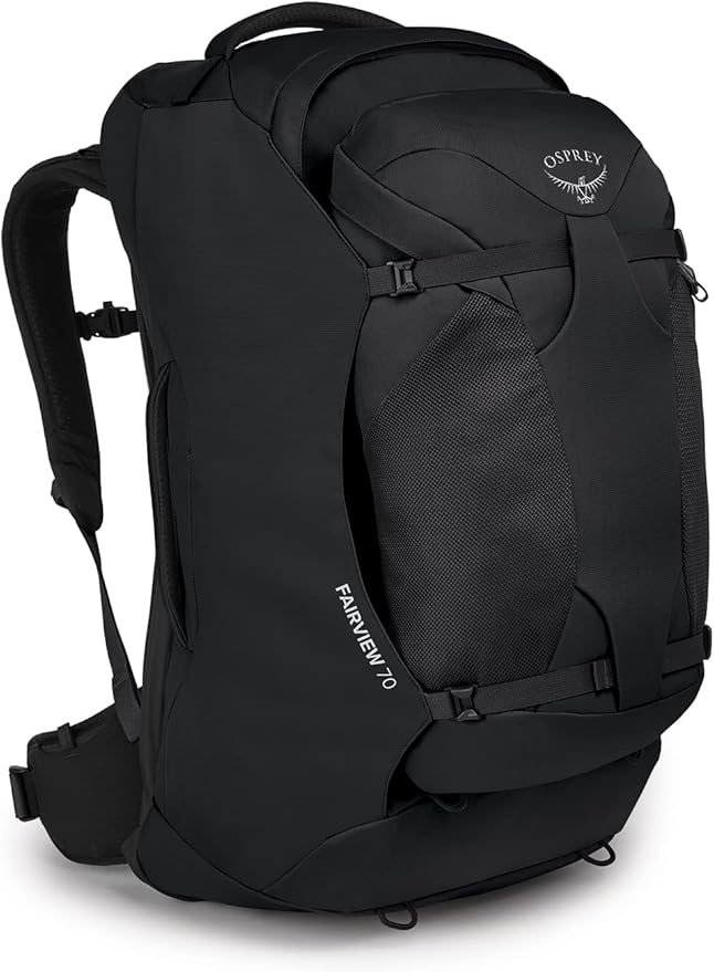 Osprey Fairview 70L Women's Travel Backpack, Black