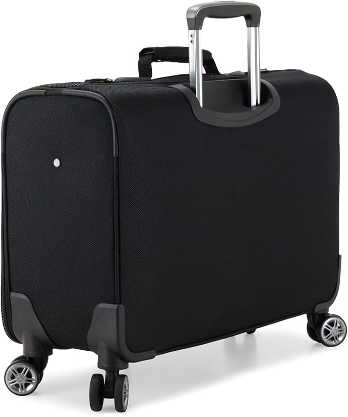 Traveler's Choice Carry-On Softside 8-Wheeled Spinner Garment Bag Luggage, Black, 21-Inch