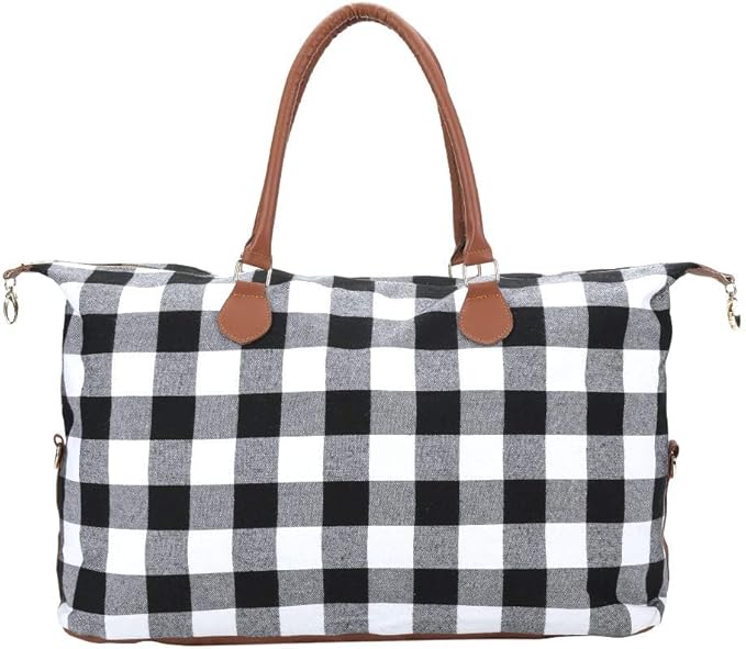 Weekender Bag Duffle Bag For Women Large Travel Tote Bag Overnight Weekend Bags With Shoulder Strap Cow Leopard Atzec…