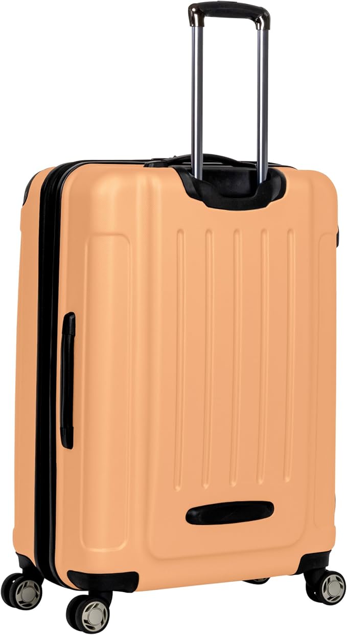 Kenneth Cole REACTION Renegade Luggage Expandable 8-Wheel Spinner Lightweight Hardside Suitcase, Dreamsicle, 2-Piece Set (20"/28")