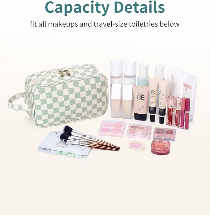 Narwey Travel Toiletry Bag for Women Traveling Dopp Kit Men Travel Bag for Toiletries Cosmetic Bag Makeup Bag Medicine Bag for Traveling