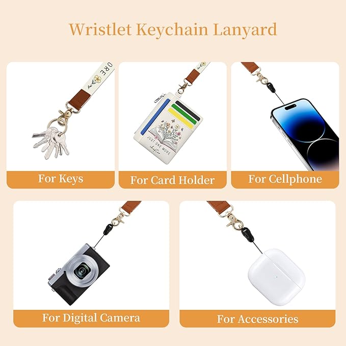 Hancynir Book Lover Floral Flower Slim Wallet Women Credit Card Holder, RFID Blocking Front Pocket Wallet Wristlet Keychain Lanyard, Small Cute Mini Card Case, Thin Travel Zipper Coin PU Leather Gifts