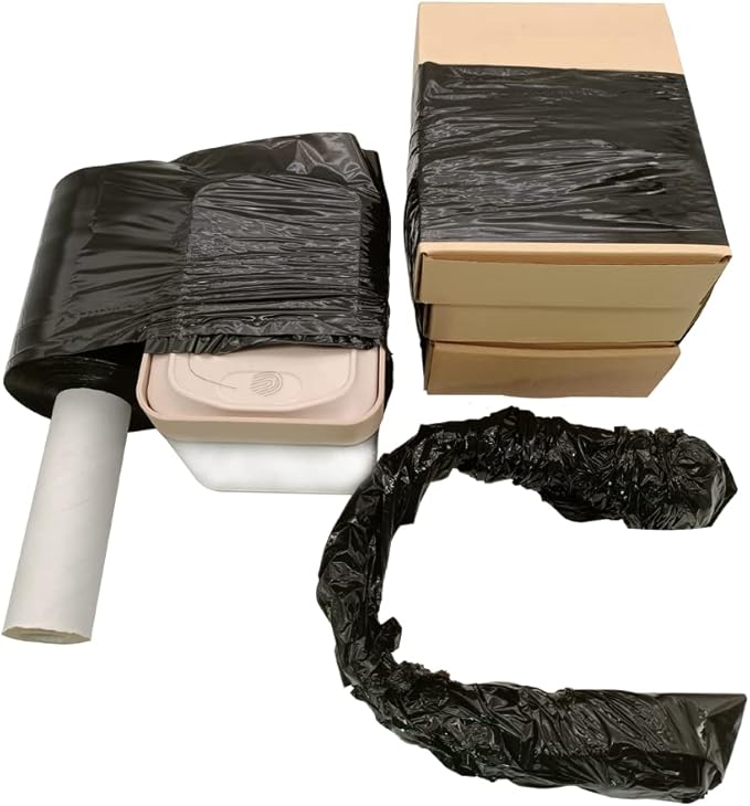 Stretch Wrap Roll 5"×1000' Plastic Wrap Roll for Moving Shipping Wrap,Industrial Strength Black Shrink Packing Wrap Heavy Duty Stretch Film with Handle(2roll)