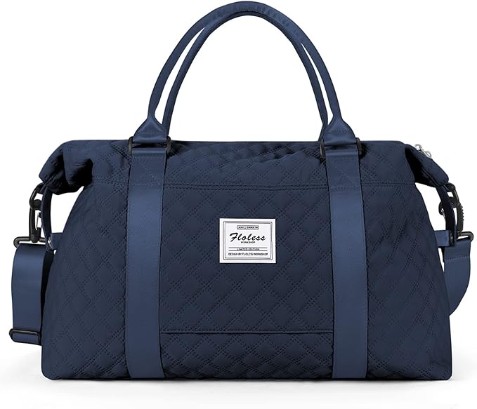 HYC00 Travel Duffel Bag,Carry-on Overnight Weekender Bags for Women,Sports Tote Gym Bag with Wet Pocket