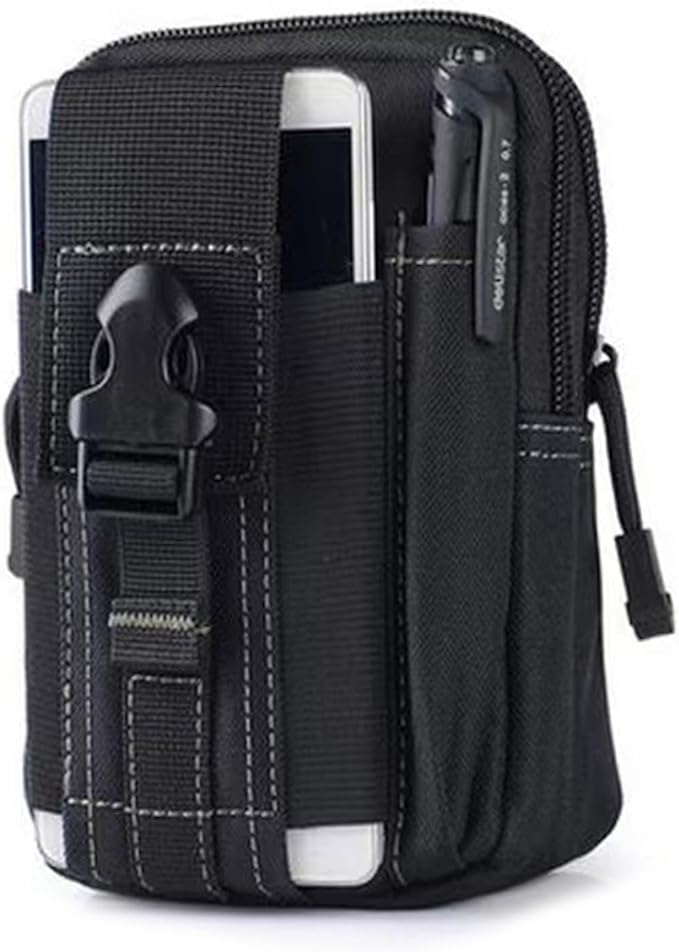 Tactical Molle Pouch, Universal EDC Waist Bag Belt Pouches, Outdoor Belt Bags Gear Tool Gadget Pocket with Cell Phone Holster