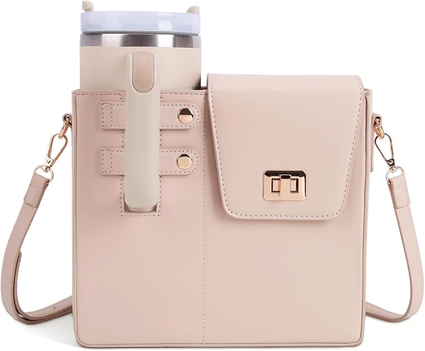 Stanley Purse Cup Holder Bag- Outdoor Portable Crossbody Bag for Stanley Cup Tumbler Purse