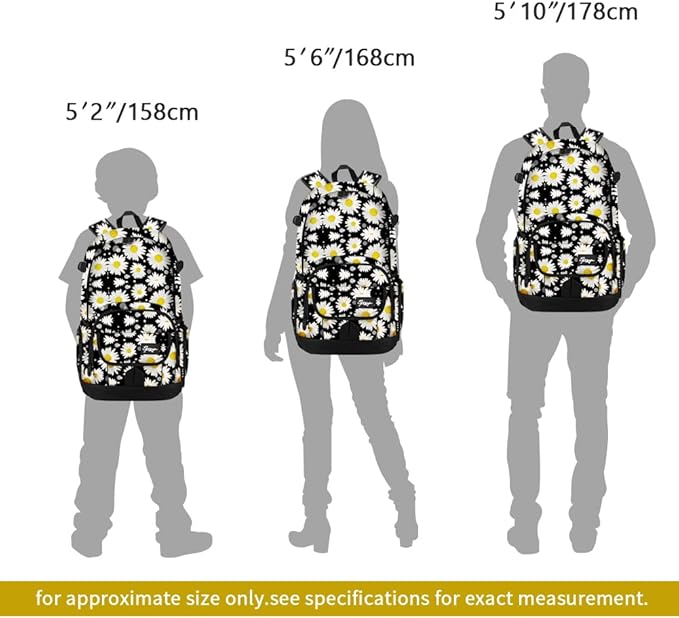 rickyh style School Backpack Travel Bag for Men & Women Lightweight College Back Pack with Laptop Compartmen