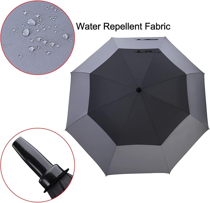 G4Free 47/54/62/68/72 Inch Automatic Open Golf Umbrella Oversize Extra Large Double Canopy Vented Windproof Waterproof Stick Umbrellas