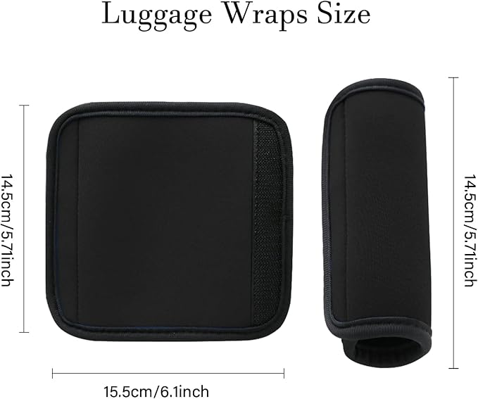Luggage Handle Wraps Covers Suitcase Bright Color Comfort Soft Handle for Suitcase Luggage Handle Wrap Luggage Tag Wraps Travel Accessories