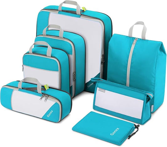 Compression Packing Cubes, Gonex Extensible Storage Mesh Bags Organizers