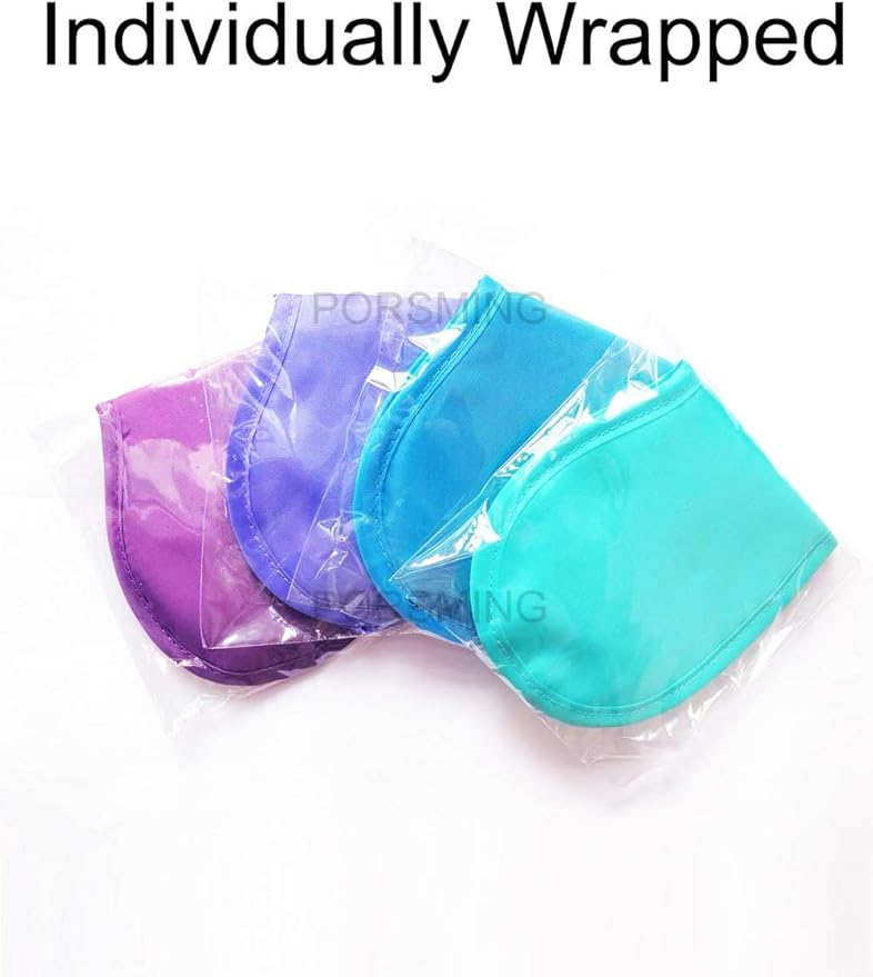 Eye Mask Sleep Masks Pack of 36 PorsMing Sleeping Mask Blindfold Eye Cover Team Building Games Party with Nose Pad and Adjustable Strap for Women Men Kids 4 Layers Colors (18 Color 36 Pieces)