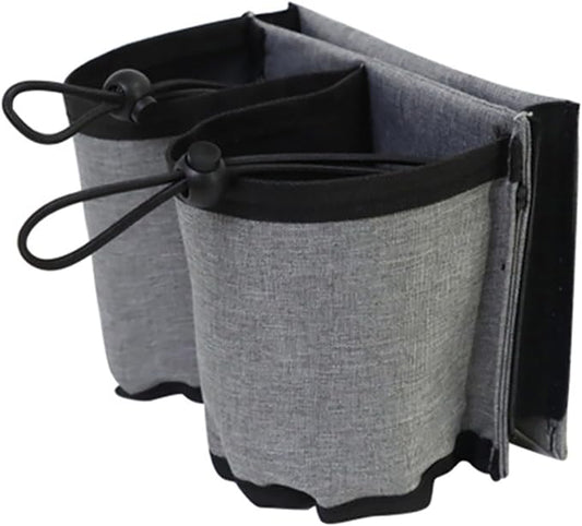 Luggage Cup Holder, Travel Gear, Drink Carrier Hold Two Coffee Mugs, Fits Roll On Suitcase Handles, Travel Accessories, Luggage Cup Holder for Suitcases, Travel Must Haves, Traveling Essentials