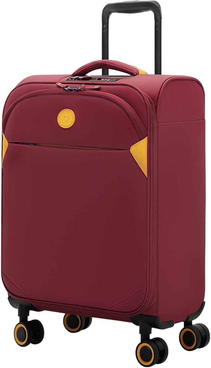 Verage Cambridge Lightweight Carry On Luggage,Softside Expandable Suitcase with Spinner Wheel (20-Inch, Burgundy)