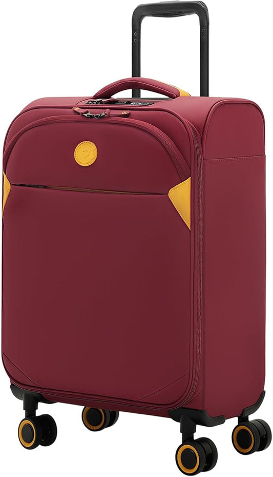 Verage Cambridge Lightweight Carry On Luggage,Softside Expandable Suitcase with Spinner Wheel (20-Inch, Burgundy)