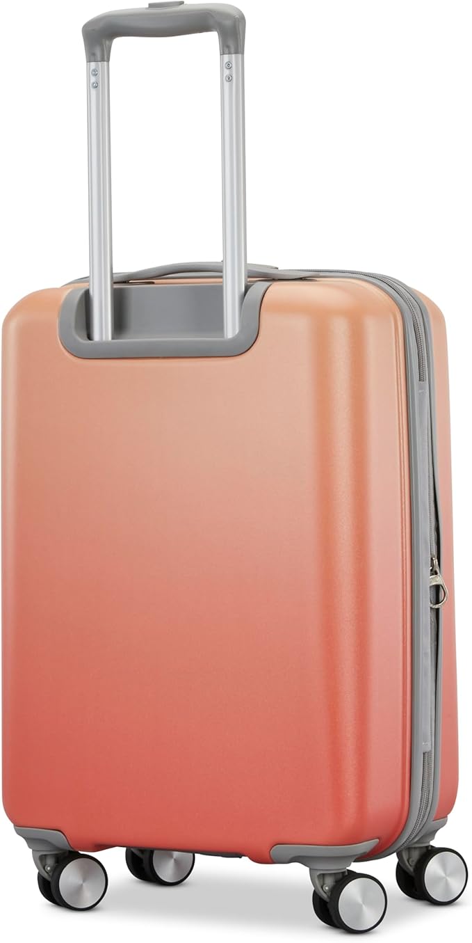 American Tourister Moonlight II Hardside Expandable Luggage with Spinner Wheels, Ombre Peach, Carry-On 20-Inch