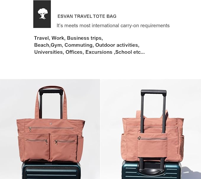 Weekender Bag Carry On Bag Overnight Tote Travel Duffle with 13 Pockets for Travel,Work，Gym,Beach,Teacher,Nurse