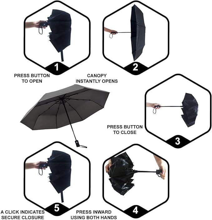 SY COMPACT Travel Umbrella Windproof Automatic Umbrellas Small Compact UV Sun Protection Factory Outlet Umbrella