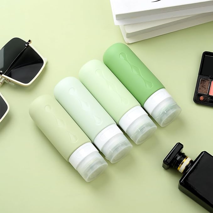 Gemice Travel Bottles for Toiletries, Tsa Approved, Travel Size Containers, BPA Free Leak Proof Tubs Refillable Liquid Accessories for Cometic Shampoo and Lotion Soap