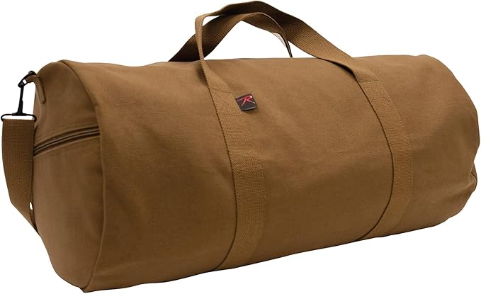 Rothco Heavy-Duty Canvas Shoulder Duffle Bag - Rugged Travel Gym Gear Equipment Bag