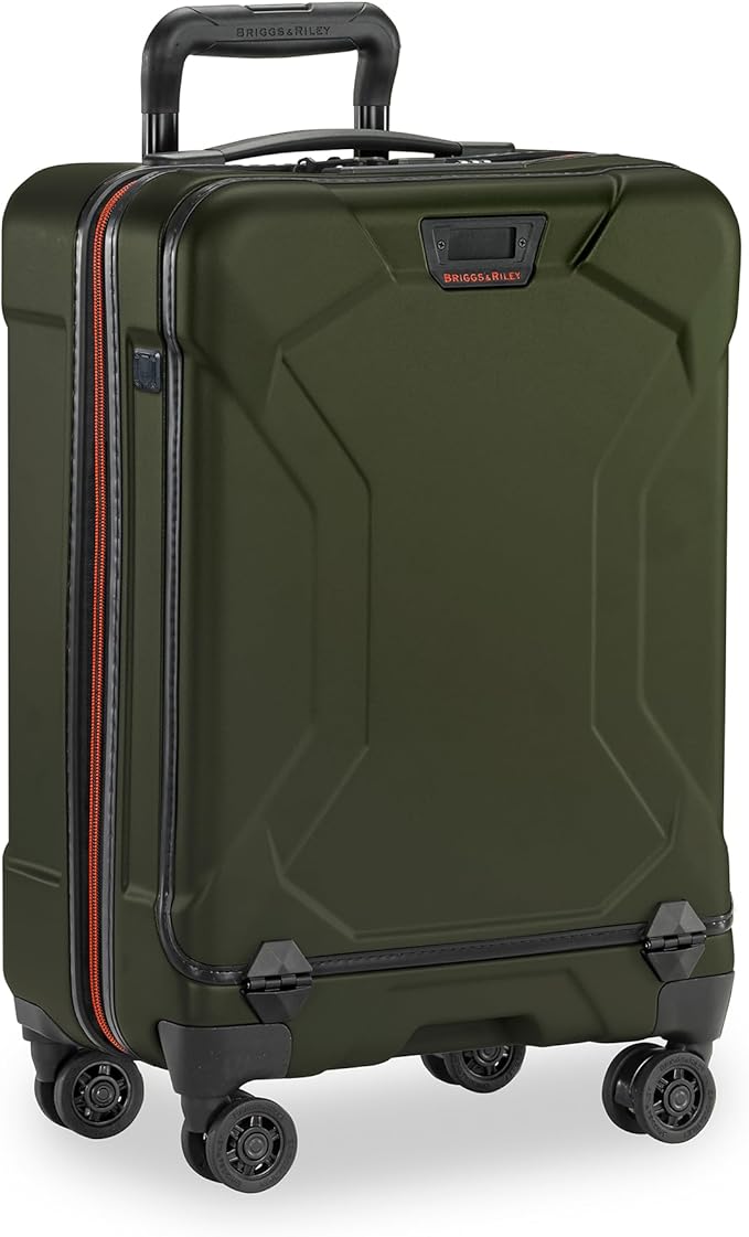 Briggs & Riley International 21" Carry On Spinner - Luggage for Travel, Suitcases with Wheels, Hardside Rolling Bag for Men & Women, Self-Repairing Zipper - Torq Collection, Hunter Green